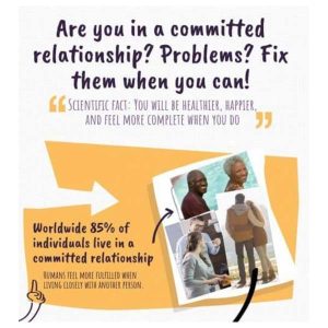 are you in a committed relationship and have problems fix them when you can